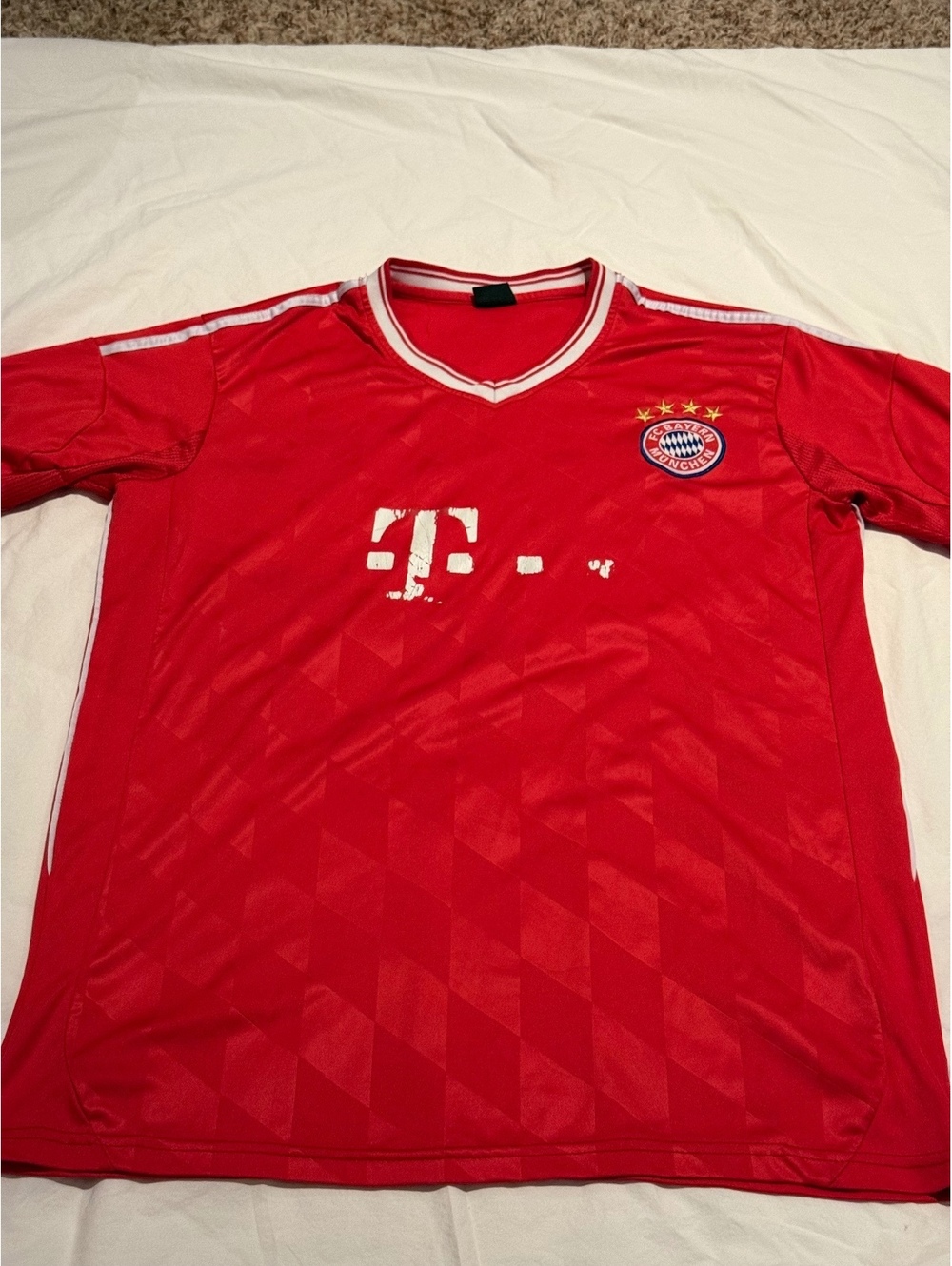 FC Bayern Munich Red Soccer Jersey Size Large